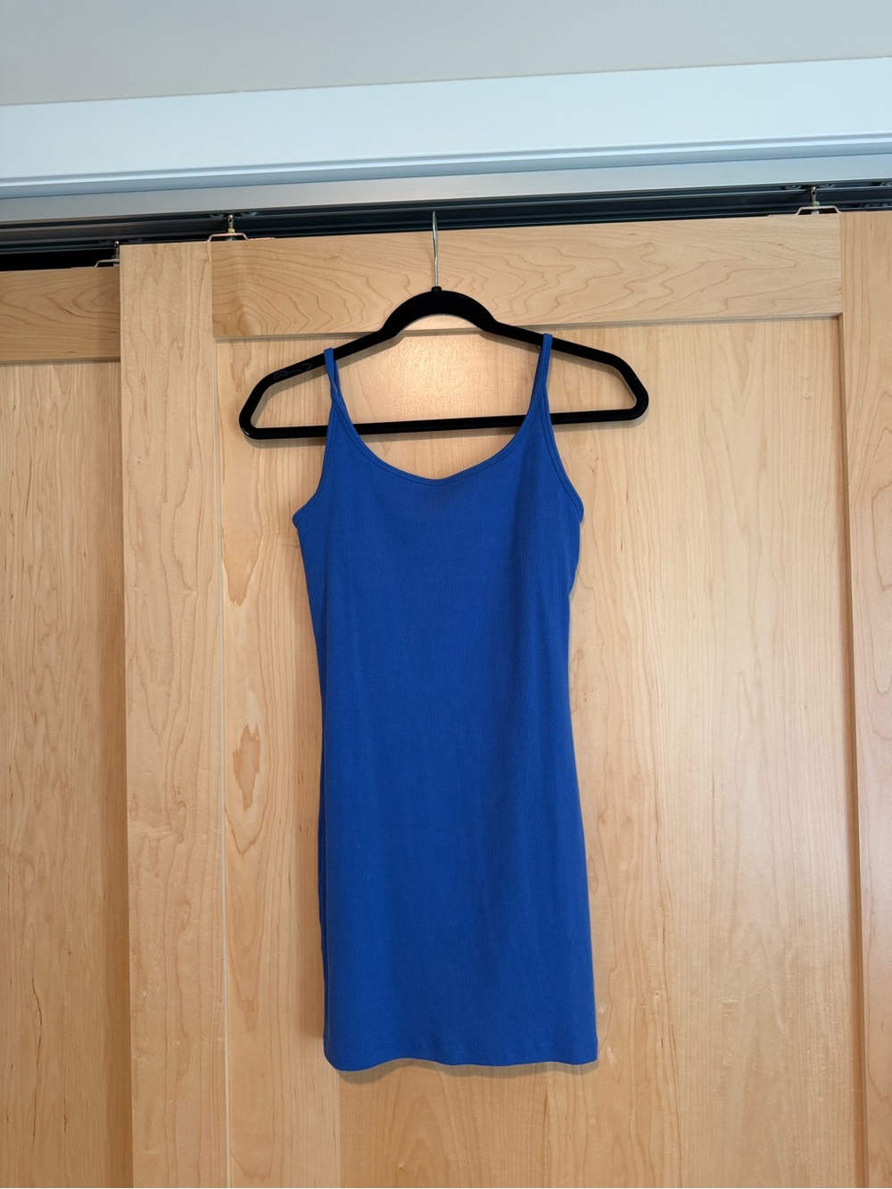 Classic Blue Slip Dress - Women's Simple Tank Dress